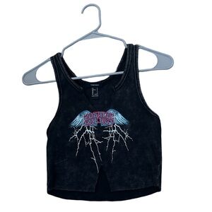 Black top with decor